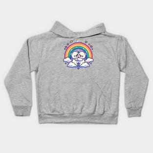 Rainbow Polar Bears Kids Hoodie